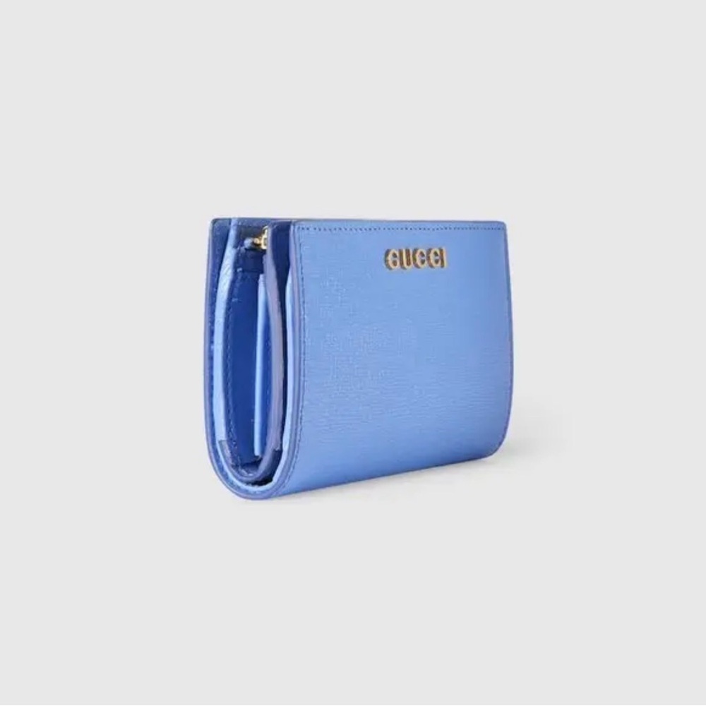 Gucci Script Zip Around Wallet NWOT